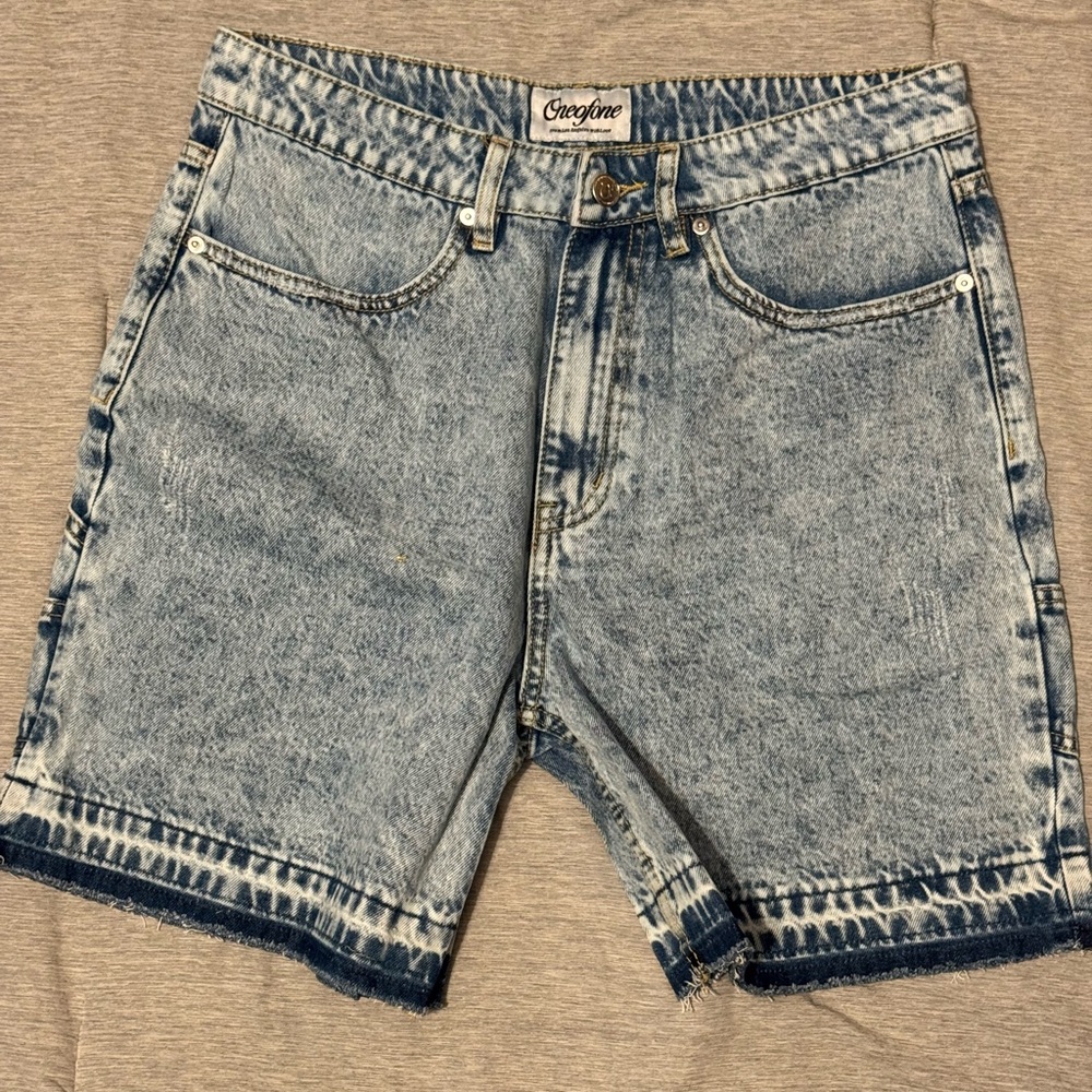 One of One Blue Denim Shorts